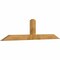 Ekena Millwork Portland Rough Sawn Timber Gable Bracket, Western Red Cedar, 96"W x 24"H x 4"D x 6"F, 6/12 Pitch GBW096X24X0406POR00RWR - alternate 5